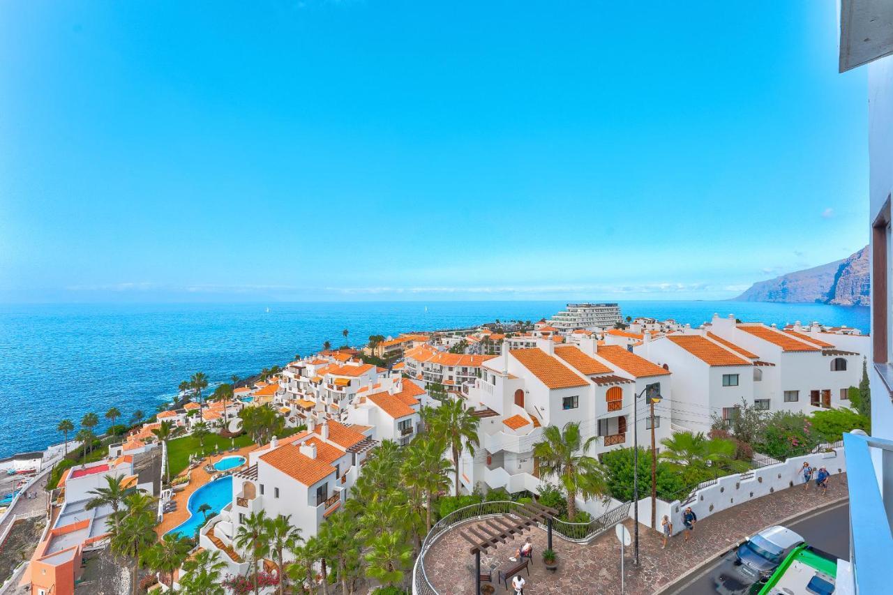Incredible Sea & Mountain View Aircon Front Line Of Atlantic Ocean Lägenhet Puerto de Santiago  Exteriör bild